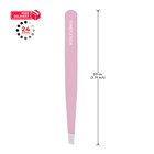 Tongtletech Slant Tweezers     Precision Slant-tip Pink Eyebrow Tweezer