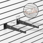 12 Pcs 12 Black Slatwall Shelf Bracket  Metal  Heavy Duty  Slat Wall  Garage