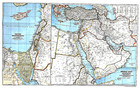     1978-9 September Middle East   Early Civilizations National Geographic Map A3 