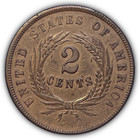 1864 Two Cent Piece Uncirculated Unc Coin  22996