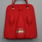 Piper Heidsieck Champagne Bag Red Gold Molded Travel Carrying Case Wine Purse