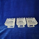 Lot Of 3 Antique Fostoria Hartford Clear Eapg Footed Open Salt Cellars Dips 1896