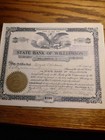 6 State Bank Of Williamson New York Stock Certificates