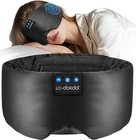 Lc-dolida Luxurious Silk Soft Sleep Mask  Sleep Headphones With Bluetooth 5 4   