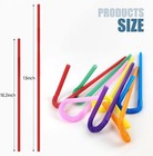 100 Pcs 0 23 Inches In Diameter 13inch Extra Long Straws Flexible Plastic 
