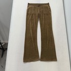 Vintage Juicy Couture Olive Green Velour Pants With Back Pockets Size M