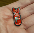 Dropping The F Bomb Enamel Pin Lapel Hat Bag Badge Brooch Pinback Drop Red black
