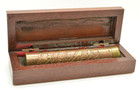 Vintage Stephen Auger Brass Copper Kaleidoscope 6    With Box 1986 4229 Ornate