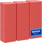 Red Microfiber Shop Towels Bulk  150 Count  12x12 - Versatile Cleaning Solution