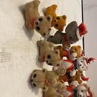 Lot Of 12 Vintage Flocked Bears