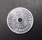 State Of Washington Tax Commission Sales Tax Token  5086-1059 