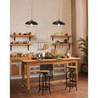 Robert Stevenson Lighting Presley Caged Dome Metal Ceiling Light Brushed Nickel
