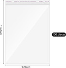 100pcs Magazine Protectors For Collectors 9 25 X 11 42 Inch Clear Plastic Sleeve