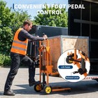 Garvee 450lb Hydraulic Material Lift-foldable Manual Forklift Stacker 36  Height