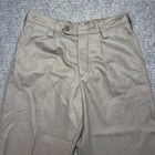 Vintage East German Nva Wool Trousers Military Ddr Pants K 44 Gray Pleated