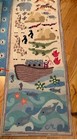 Rare Vintage Claire Murray Heirloom Hand Hooked Wool Noah   s Ark Runner Rug