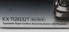 Panasonic Expandible Digital Cordless Answering System W  2 Headsets Kx-tg9332t