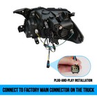 Pair Led Headlights Wiring Convert Harness Kits For 2016-2023 Toyota Tacoma Lamp