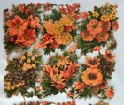 2 Victorian Scrap Sheet Die Cut Hydrangea 1901 Antique Flowers Paper Ephemera