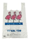 Lot 100 White Flamingo Thank-you Heavy Duty Shopping Bags Handles Jumbo 18x8x30