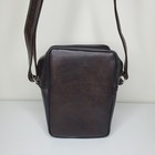 Vintage Brown Faux Leather Camera Bag Padded Brown Inside