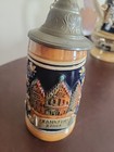 Vintage 6  German Beer Stein With Lid Nice Condition Md02