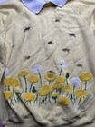 Vintage 1990s Morning Sun X Hanes Collared Sweater Buttered Yellow Cottage Core