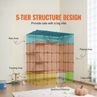 Large 4-tier Cat Cage 54 X 41 X 69  Metal Wire Cat Enclosure With Hammock
