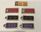 Lot Of 15 Vintage Disabled American Veterans Mini License Plate Keychain Tags Il