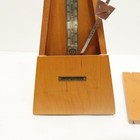 Vtg 50   s Seth Thomas De Maelzel Wood Keywound Metronome 1102 Nutmeg Box