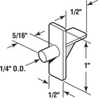 U 10136 1 4 In   Clear Plastic  Shelf Support Peg  8 Count  pack Of 1 