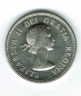 1963 Canadian Circulated Elizabeth Ii Five Cent Coin 