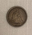 1875 S Twenty Cent Piece Seated Liberty Vf  Original Surfaces 1 15 Mintage