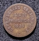 Venazuela 1939 12 1 2 Centimos Leper Colony Brass Coin W description Card Read