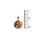 Saint Francis Of Assisi And Christ 925 Sterling Silver Christian Medal