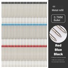 98mm Ballpoint Pen Refills For Parker Pens Medium Blue Black Red Ink