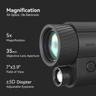 Mileseey Infrared Ir Night Vision Digital Video Camera Monocular Scope Telescope