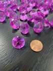 Fuchsia 20mm Acrylic Plastic Diamond Shape Gems Choose Amount