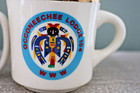 2x Vintage Boy Scouts Of America Mugs Occoneechee Council Scout Bsa