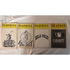 Lot Of 9 Vintage Broadway Playbills Hello Dolly Hair Theatre Memorabilia