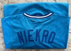 Phil Niekro Signed Atlanta Braves Blue Jersey Jsa Witness Coa Hof Autographed