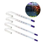 Aquariums U Shape Hanging Glass Thermometer Fish Tank Water Temperature Monitor