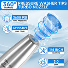 Tool Daily Turbo Nozzle Pressure Washer Stainless Steel  3 Gallon  Silver