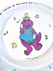 Vintage 1992 Barney Plates   Bowl Set Melamine Strike Up The Band 90s Y2k