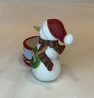 Yankee Candle Christmas Snowman Tea Light Candle Holder - New With Tags
