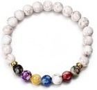 7 Chakra Healing Bracelet With Lava Beads   Reiki Stones - Balance Meditation