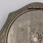 1920 s Antique Lazell De Meridor Silver Art Deco Powder Compact Mirror Signed