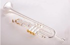 New 8335 Bb Trumpet Brass Silver Plated Professional Trumpet With Leather Case