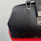 Vtg Doctor s Bag Black Leather Hungarian Apothecary Medical With Tools