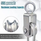 2 Pack Cable Pulley Wheel Stainless Steel Bearing Inside Rope Pulley For P 